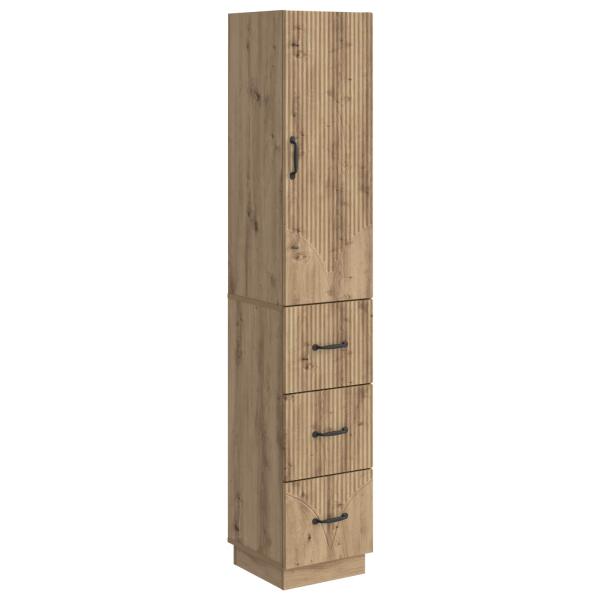 Schrankset 2 stk. 33 x 34,5 x 87 cm Holzwerkstoff Artisan-Eiche