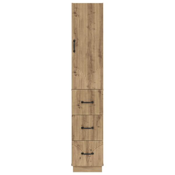 Schrankset 2 stk. 33 x 34,5 x 87 cm Holzwerkstoff Artisan-Eiche