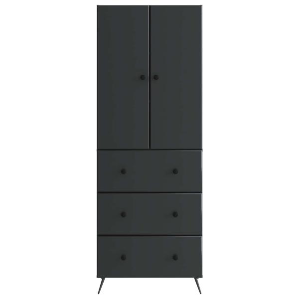 Schrankset 2 stk. 66 x 34,5 x 90 cm Holzwerkstoff Schwarz