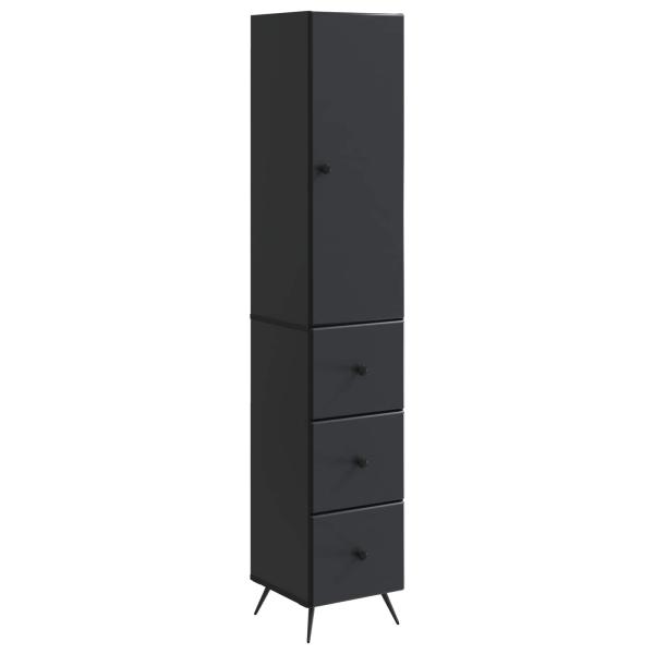 Schrankset 2 stk. 34,5 x 34,5 x 90 cm Holzwerkstoff Schwarz