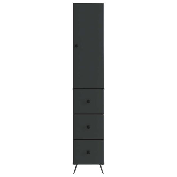 Schrankset 2 stk. 34,5 x 34,5 x 90 cm Holzwerkstoff Schwarz