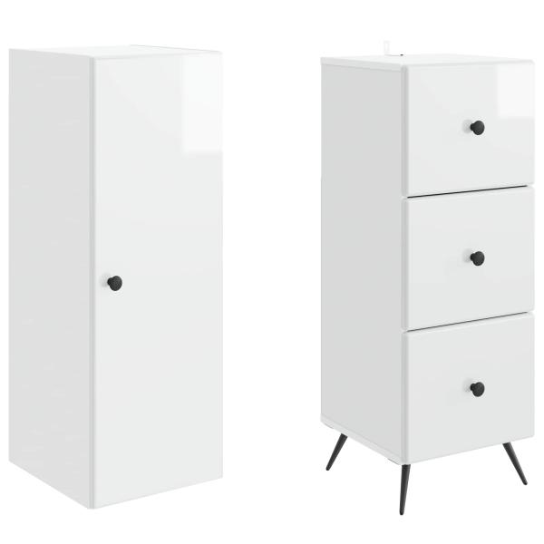 Schrankset 2 stk. 34,5 x 34,5 x 90 cm Holzwerkstoff