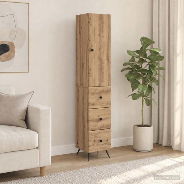 ARDEBO.de - Schrankset 2 stk. 34,5 x 34,5 x 90 cm Holzwerkstoff