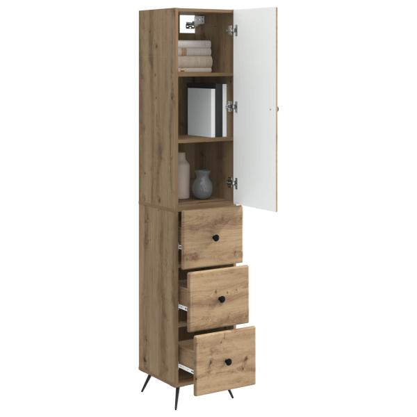 Schrankset 2 stk. 34,5 x 34,5 x 90 cm Holzwerkstoff