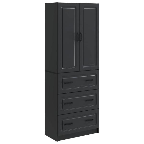 Schrankset 2 stk. 66 x 34,5 x 87 cm Holzwerkstoff Schwarz