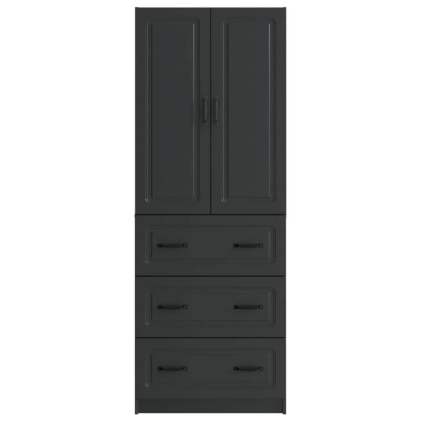 Schrankset 2 stk. 66 x 34,5 x 87 cm Holzwerkstoff Schwarz