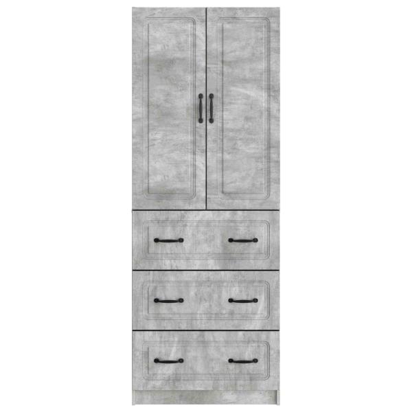 Schrankset 2 stk. 66 x 34,5 x 87 cm Holzwerkstoff Betongrau