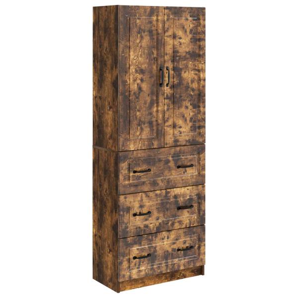 Schrankset 2 stk. 66 x 34,5 x 87 cm Holzwerkstoff Räuchereiche