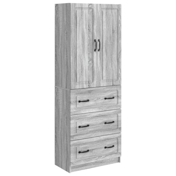 Schrankset 2 stk. 66 x 34,5 x 87 cm Holzwerkstoff Sonoma-Grau