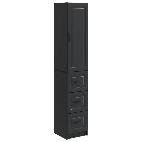Schrankset 2 stk. 33 x 34,5 x 87 cm Holzwerkstoff Schwarz