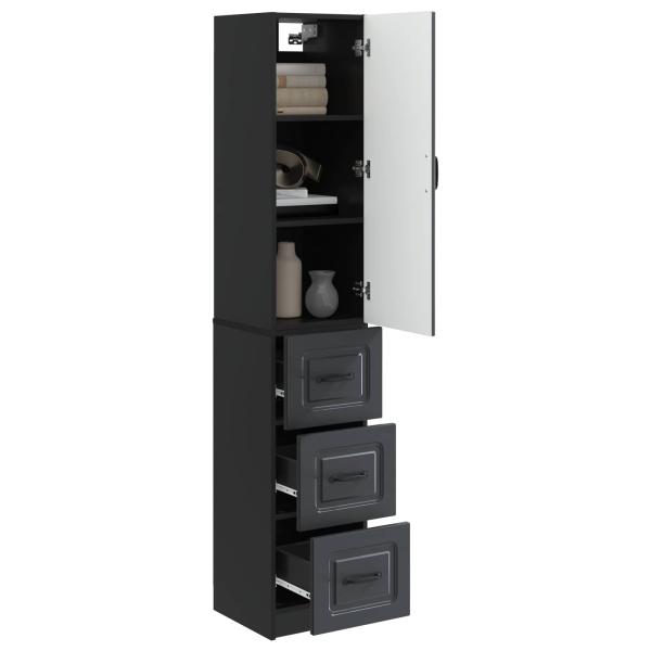 Schrankset 2 stk. 33 x 34,5 x 87 cm Holzwerkstoff Schwarz
