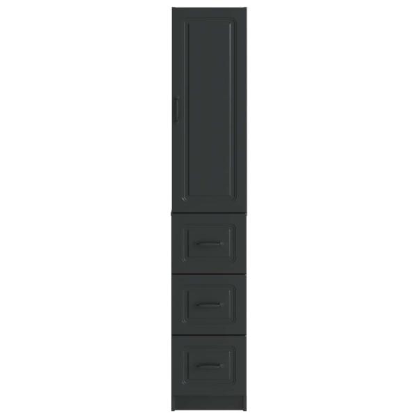 Schrankset 2 stk. 33 x 34,5 x 87 cm Holzwerkstoff Schwarz