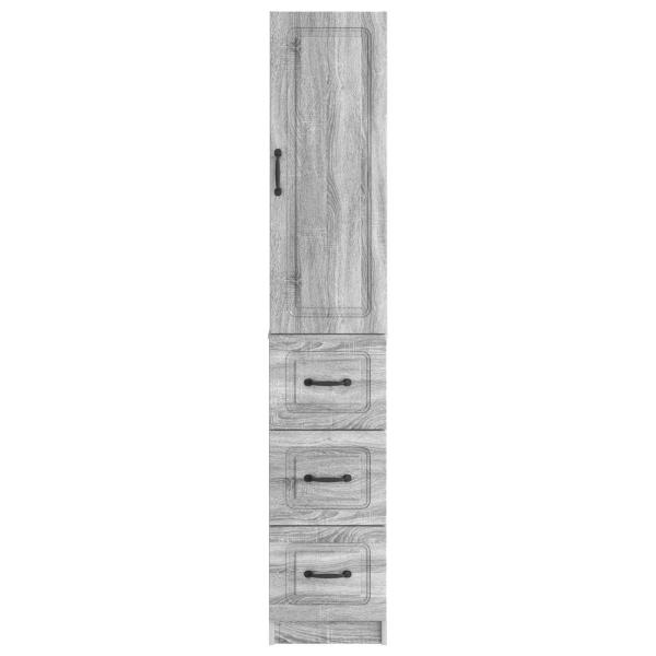 Schrankset 2 stk. 33 x 34,5 x 87 cm Holzwerkstoff Sonoma-Grau