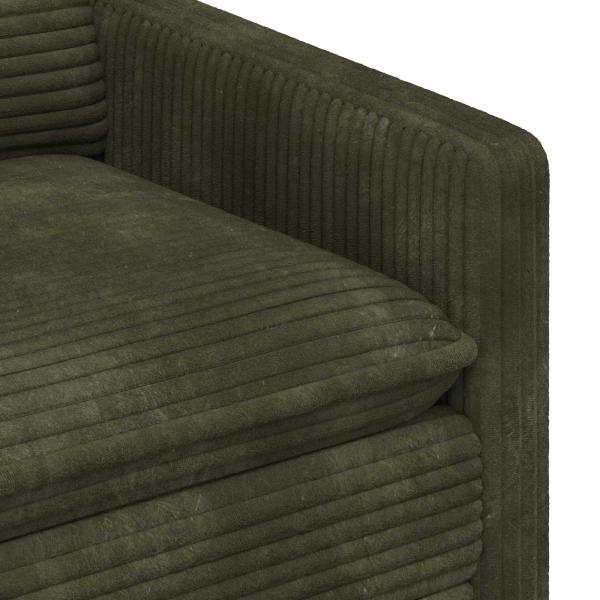 Sofa Set 2 stk. Grün Polyester
