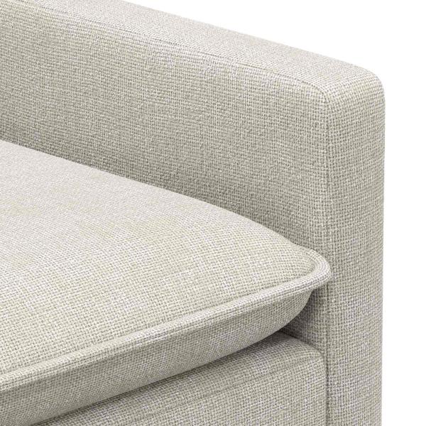 Sofa Set 2 stk. Creme Polyester
