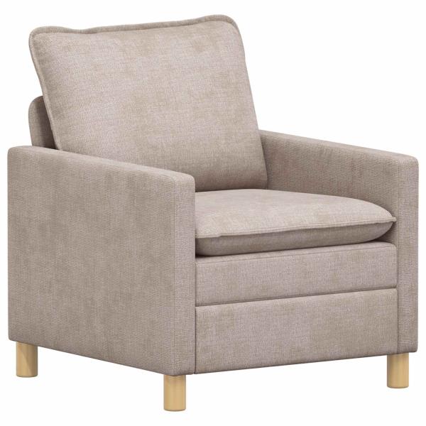 Sofa Set 2 stk. Beige Polyester