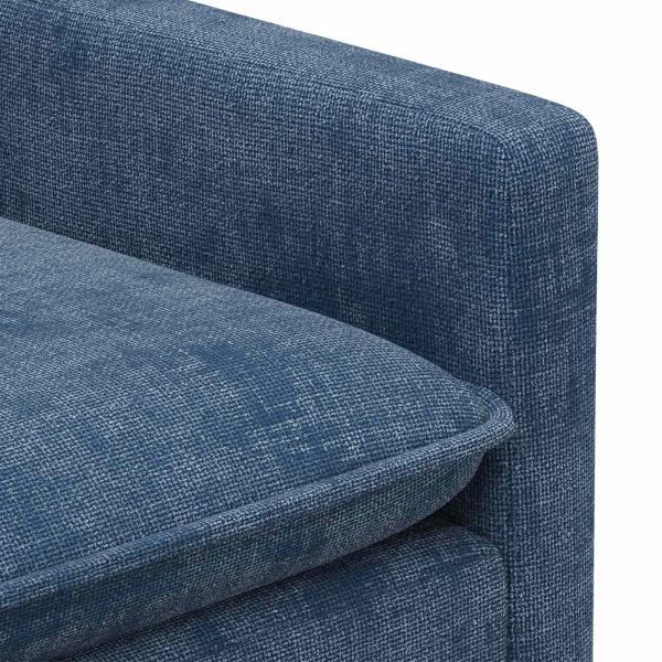 Sofa Set 2 stk. Blau Polyester