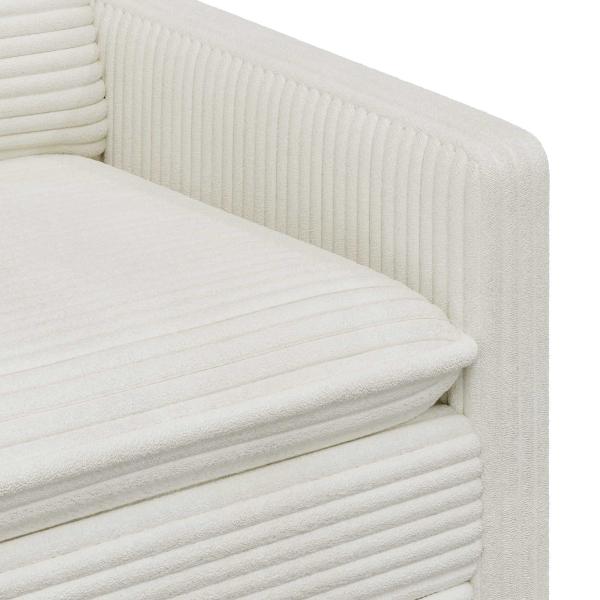 Sofa Set 2 stk. Creme Polyester