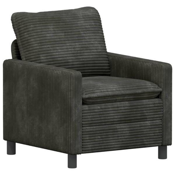 Sofa Set 2 stk. Anthrazit Polyester