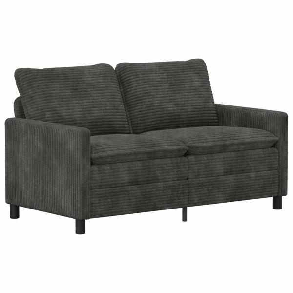 Sofa Set 2 stk. Anthrazit Polyester
