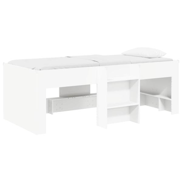 Hochbett für Kinder Weiß 90 x 200 cm Holzwerkstoff