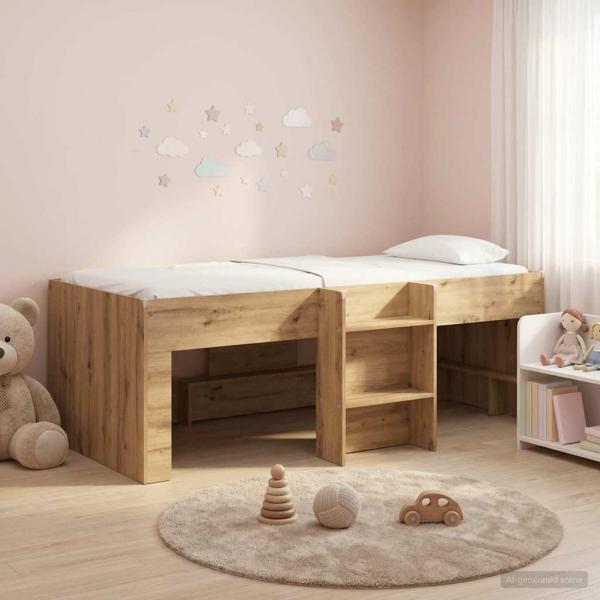 ARDEBO.de - Hochbett für Kinder Artisan-Eiche 90 x 200 cm Holzwerkstoff
