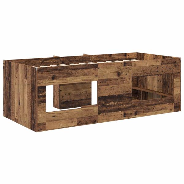 Hochbett für Kinder Altholz 98,5 x 200 cm Holzwerkstoff