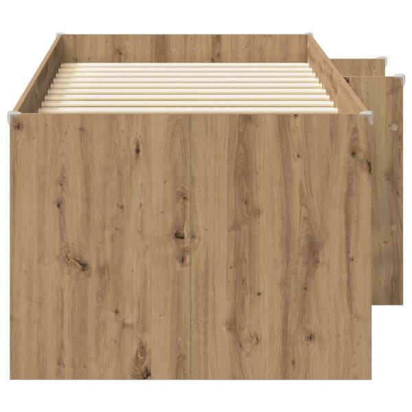 Hochbett für Kinder Artisan-Eiche 98,5 x 200 cm Holzwerkstoff
