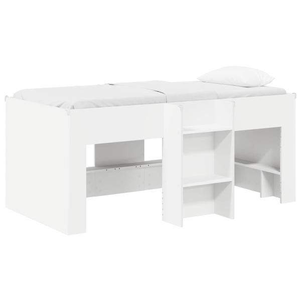 Hochbett für Kinder Weiß 80 x 160 cm Holzwerkstoff