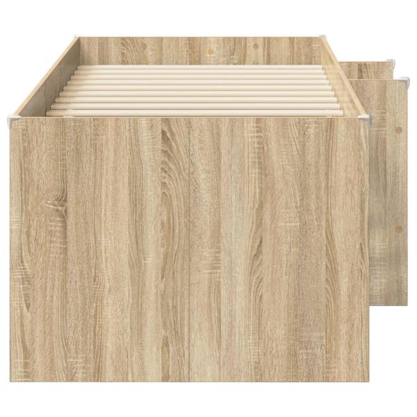 Hochbett für Kinder Sonoma-Eiche 90 x 190 cm Holzwerkstoff