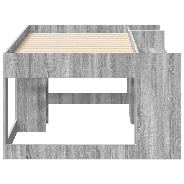 Kinderbettgestell mit Stauraum Sonoma-Grau 80 x 160 cm