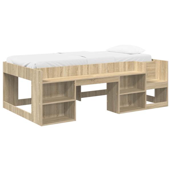 Kinderbettgestell mit Stauraum Sonoma-Eiche 75 x 190 cm