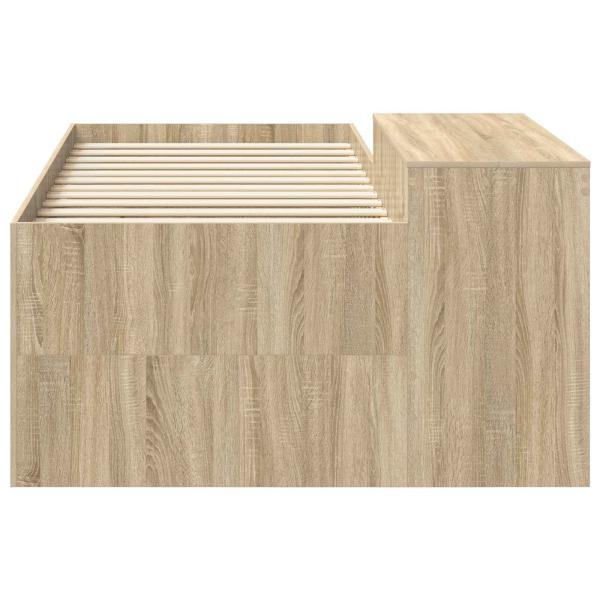 Hochbett mit Schreibtisch für Kinder Sonoma-Eiche 90 x 200 cm