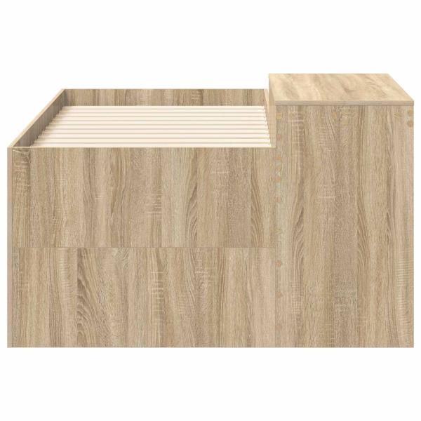 Hochbett mit Schreibtisch für Kinder Sonoma-Eiche 80 x 160 cm