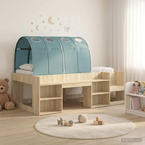 ARDEBO.de - Hochbett für Kinder mit Stauraum 3 Stk. Holzwerkstoff