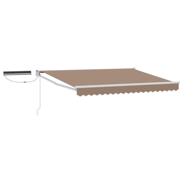 Elektrische ausziehbare Markise Taupe 4 x 2 m
