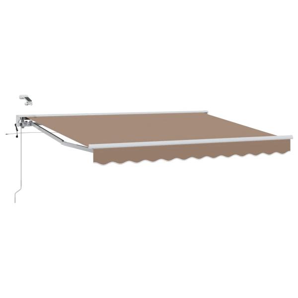 Elektrische ausziehbare Markise Taupe 4 x 2 m