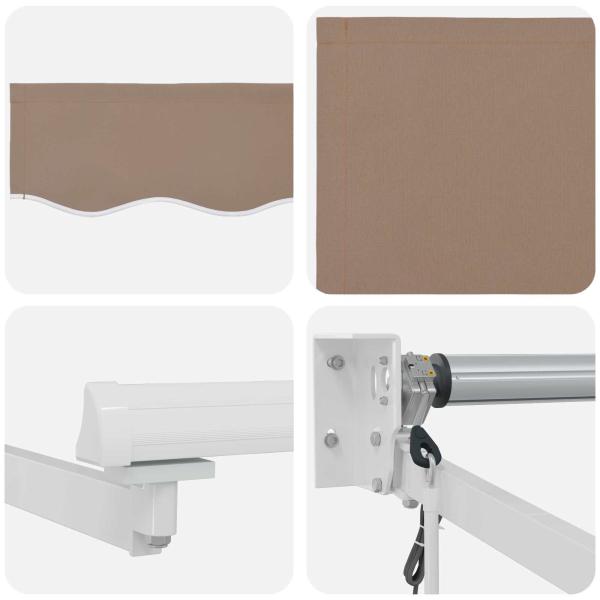 Elektrische ausziehbare Markise Taupe