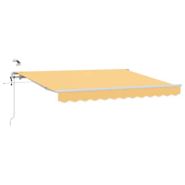 Ausziehbare Markise Sand 350 x 250 cm Polyester