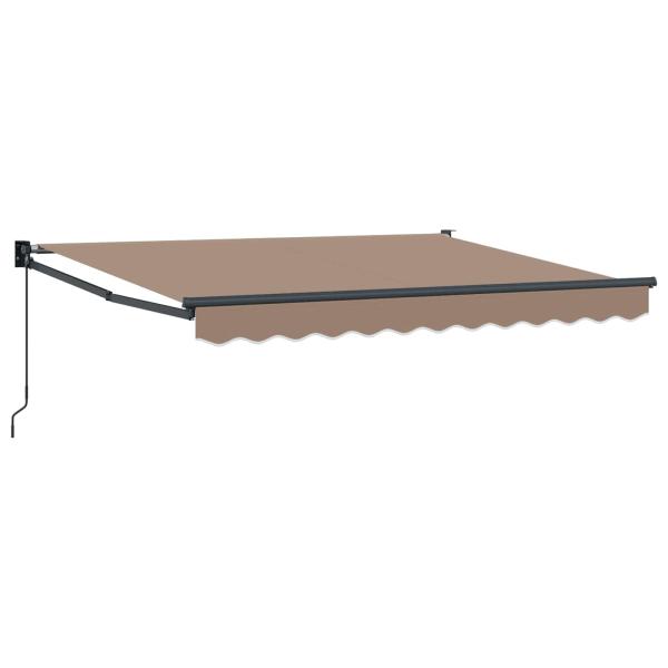 Ausziehbare Markise Taupe 3,5 x 2,5 m