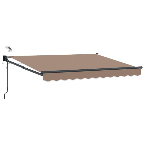 Elektrische ausziehbare Markise Taupe