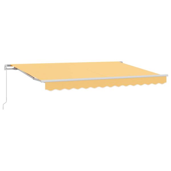 Ausziehbare Markise Sand 4 x 3 m Polyester und Aluminium