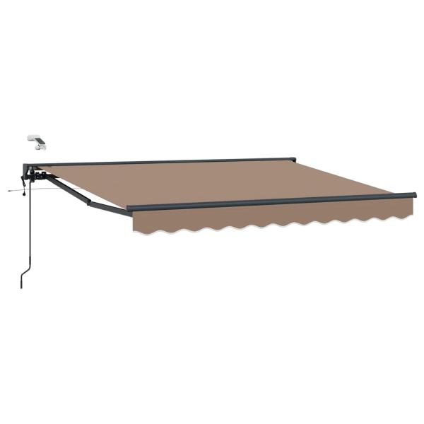 Elektrische ausziehbare Markise Taupe 5 x 3,5 m