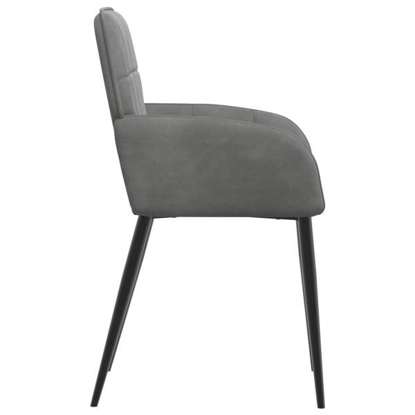 Esszimmerstühle 6 Stk. Samt Dunkelgrau 57 x 50 x 85 cm