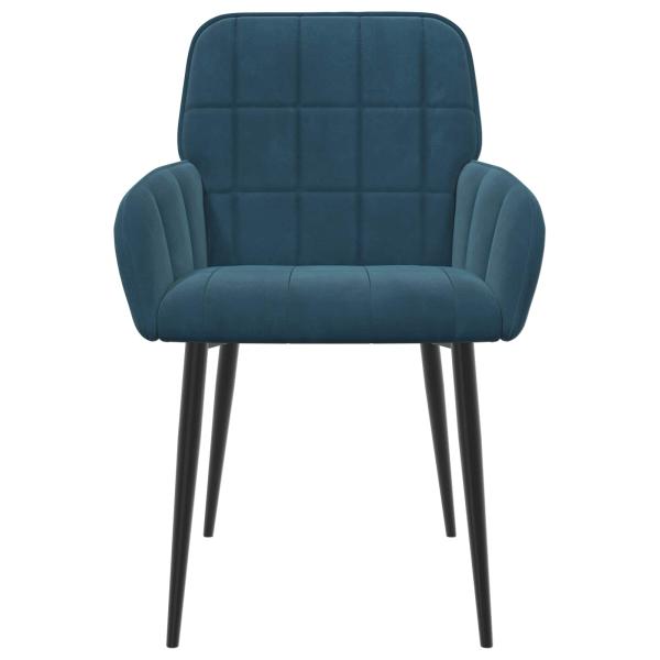 Esszimmerstühle 6 Stk. Samt Blau 57 x 50 x 85 cm