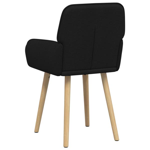 Esszimmerstühle 6 Stk. Stoff Schwarz 56,5 x 50 x 87,5 cm