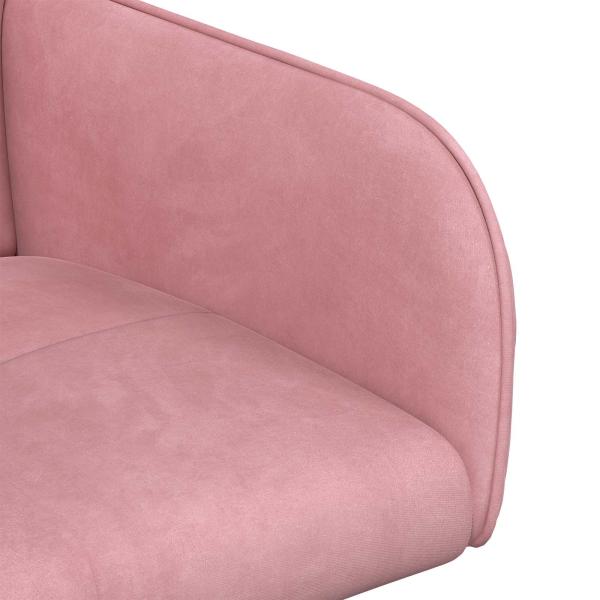 Esszimmerstühle 4 Stk. Samt Rosa 59 x 56,5 x 86 cm