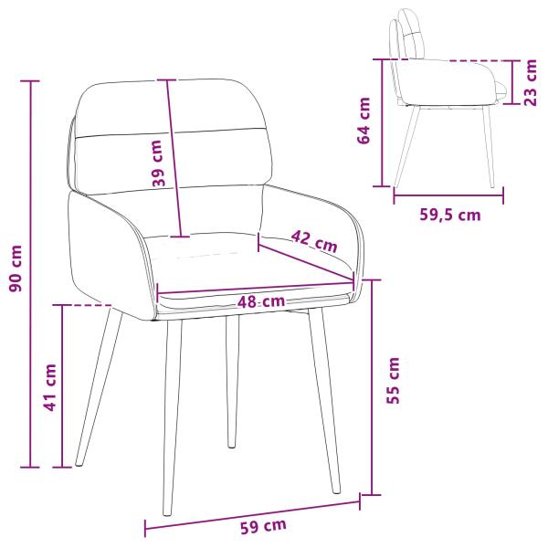Esszimmerstühle 6 Stk. Samt Dunkelgrün 59 x 59,5 x 90 cm