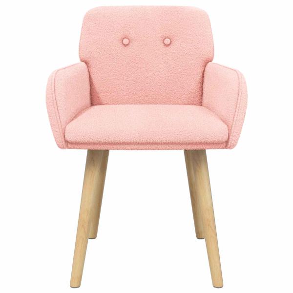 Esszimmerstühle 4 Stk. Bouclé Rosa 59 x 57 x 85 cm