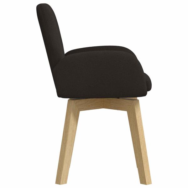 Drehstuhl Esszimmer 4 Stk. Bouclé Schwarz 54 x 58 x 87 cm